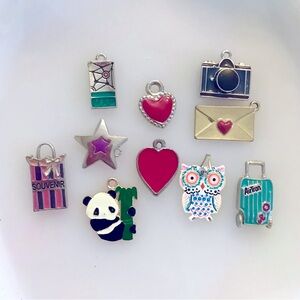 Enamel jewelry lot